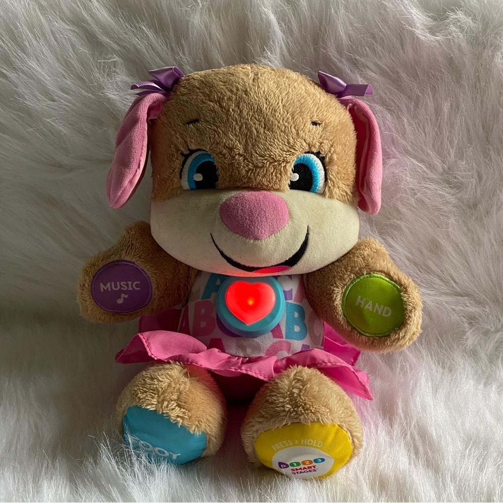 Fisher Price Laugh And Learn Music Hand Foot Toy Plush Stuff Animal
